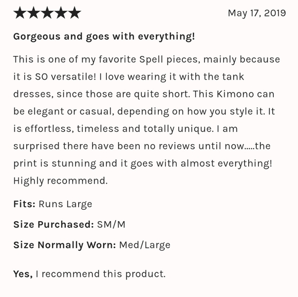 Amethyst Kimono FP x Spell Amethyst Nightfall Kimono Duster S/M robe maxi NWT - Picture 16 of 16